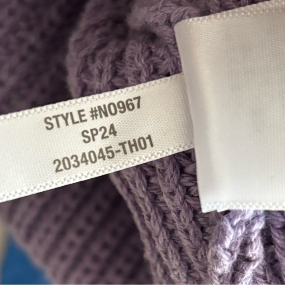 MADEWELL Ribbed Polo Cardigan Sweater Heather Soft Purple Size M - Picture 8 of 10